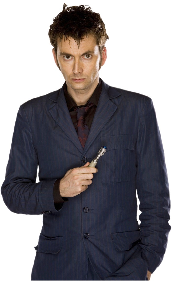 Tenth Doctor - 10th Doctor Blue Outfit (699x1144), Png Download
