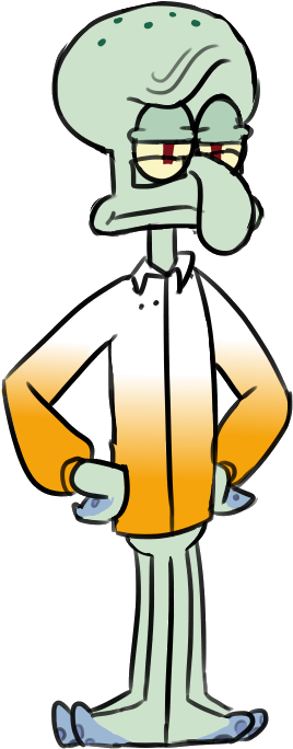 File History - Squidward Png Squidward Transparent (292x700), Png Download