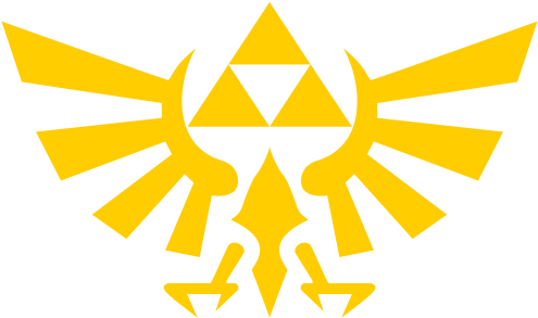 Zelda Triforce Pegatina (570x600), Png Download