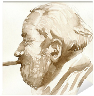 Man With Cigar - My Lady Nicotine [book] (400x400), Png Download