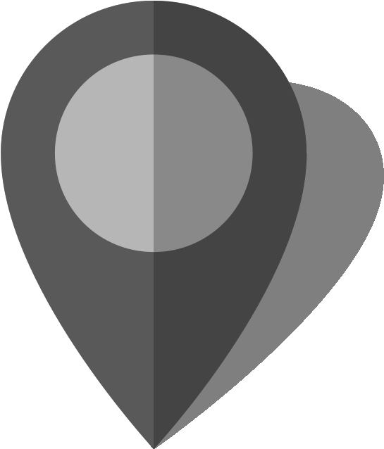 Location Map Pin Gray10 - Location Vector Icon Png White (568x640), Png Download