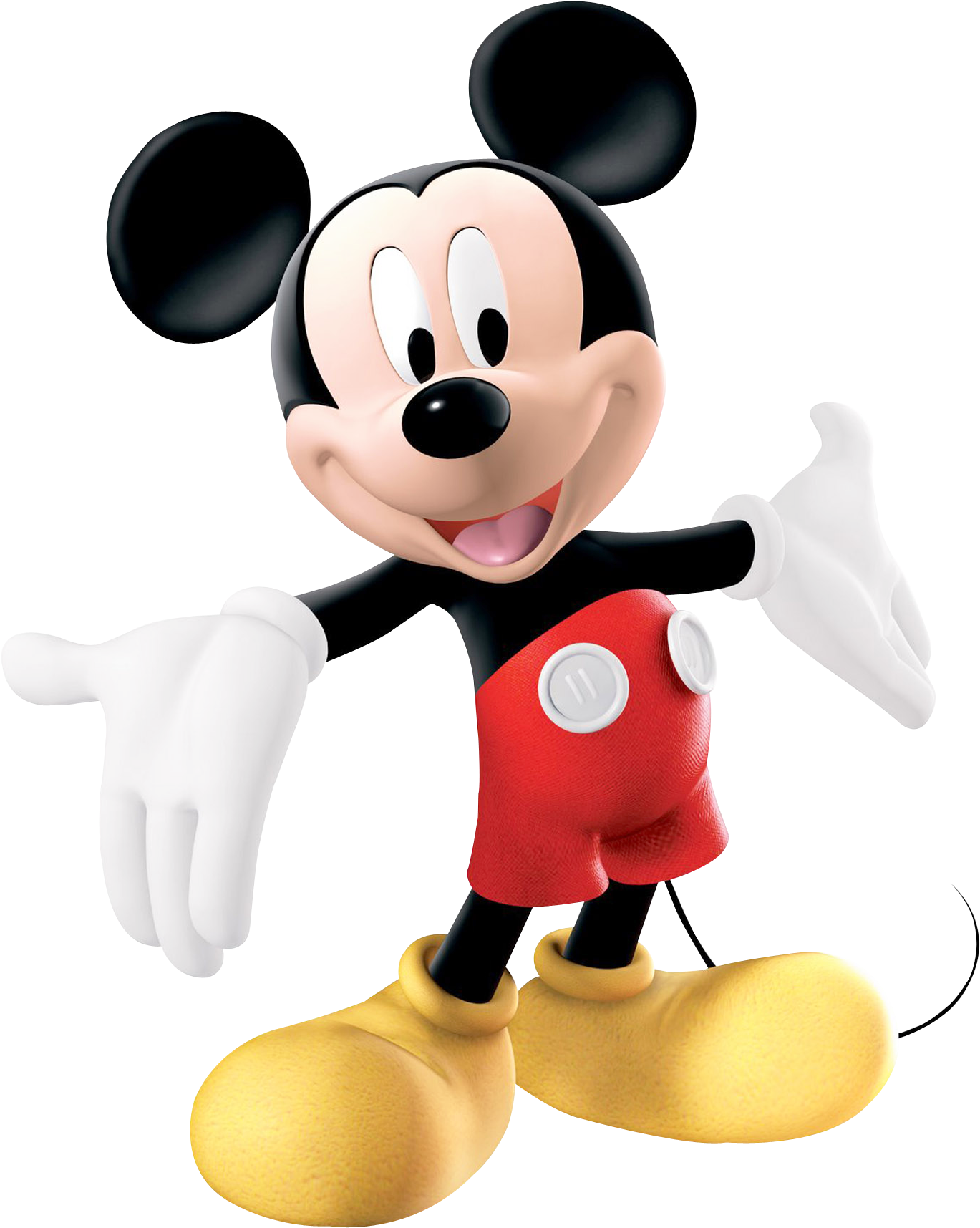 Mickey Mouse Png Image - Mickey Mouse Png (1671x1920), Png Download