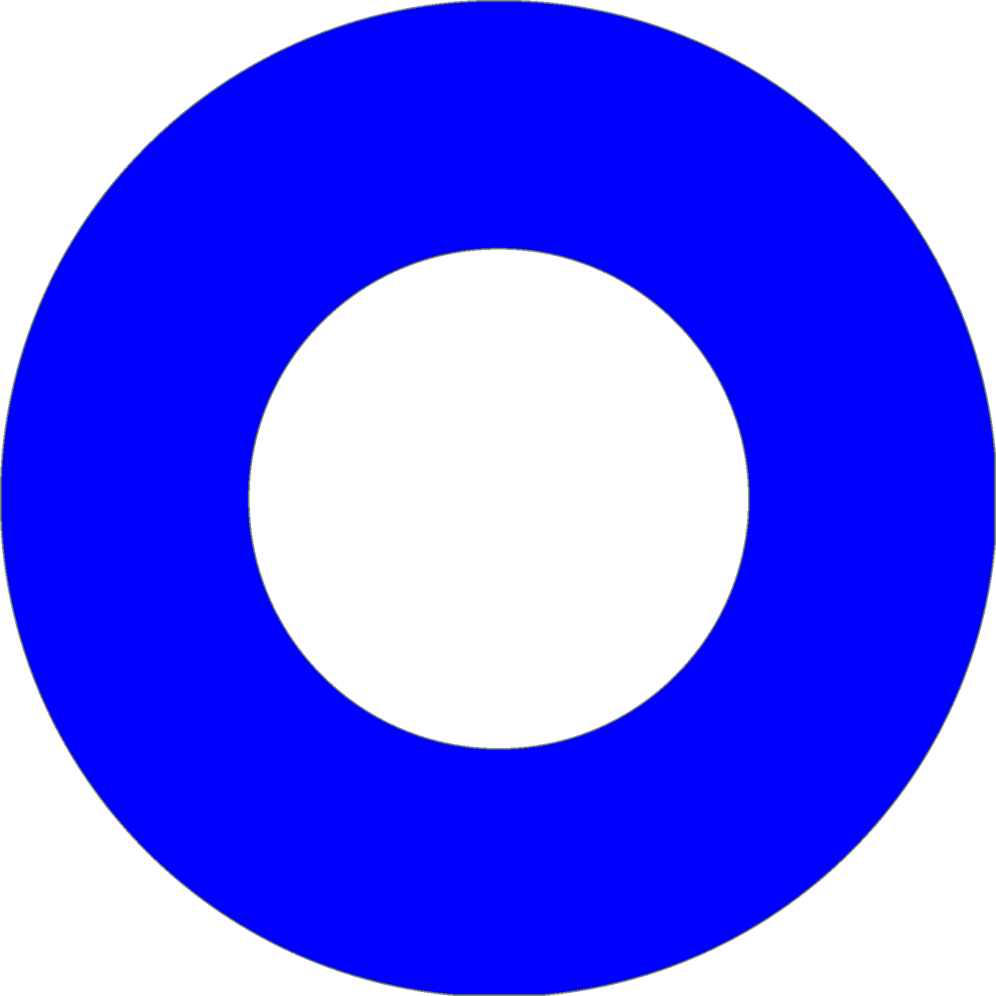 Blue Circle - Circle (2000x2000), Png Download