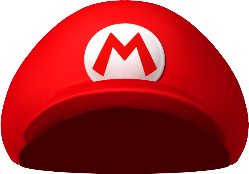 Graphic Transparent Library For U - Super Mario Hat Png (875x649), Png Download