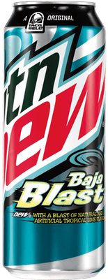 Mountain Dew Baja Blast Can - Mountain Dew Can No Background (400x400), Png Download