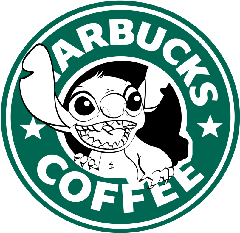 Starbucks Logo, Disney Starbucks, Starbucks Coffee, - Starbucks Coffee Stitch (894x894), Png Download