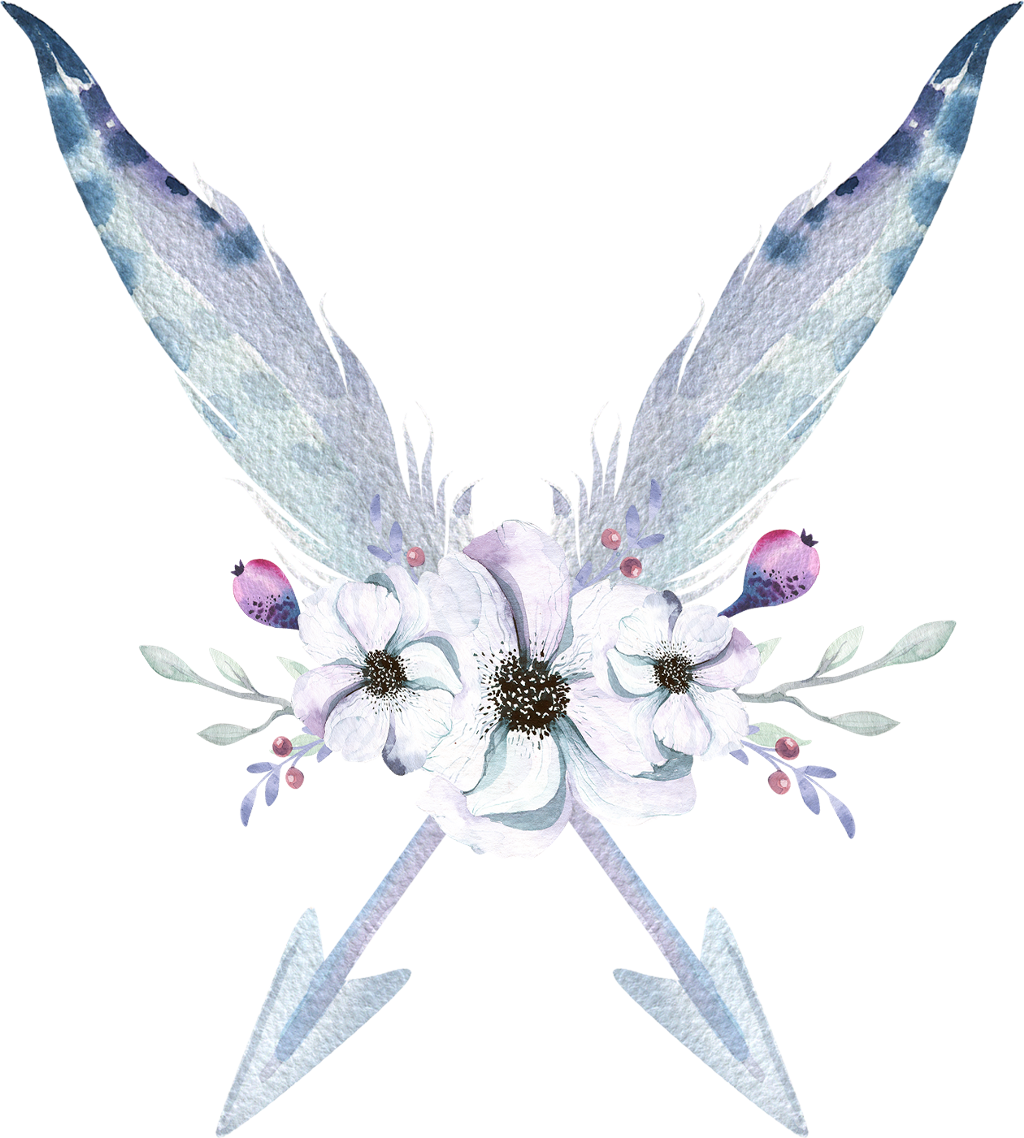 Boquet Bouquet Watercolor Watercolour Flowers Flower - Background Bohwmian (1024x1138), Png Download