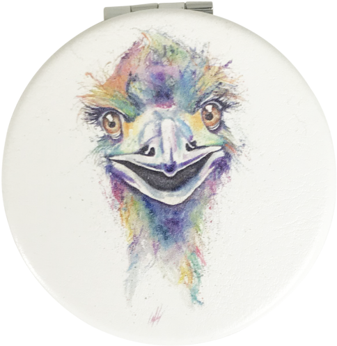 Emu Bright Compact Mirror - Compact (500x500), Png Download