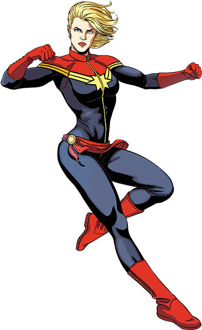 Captain Marvel Png Pic - Captain Marvel Comic Character (576x720), Png Download