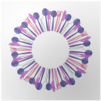 Restaurant Background With Watercolor Fork, Knife And - Cutlery Restaurant Background (400x400), Png Download