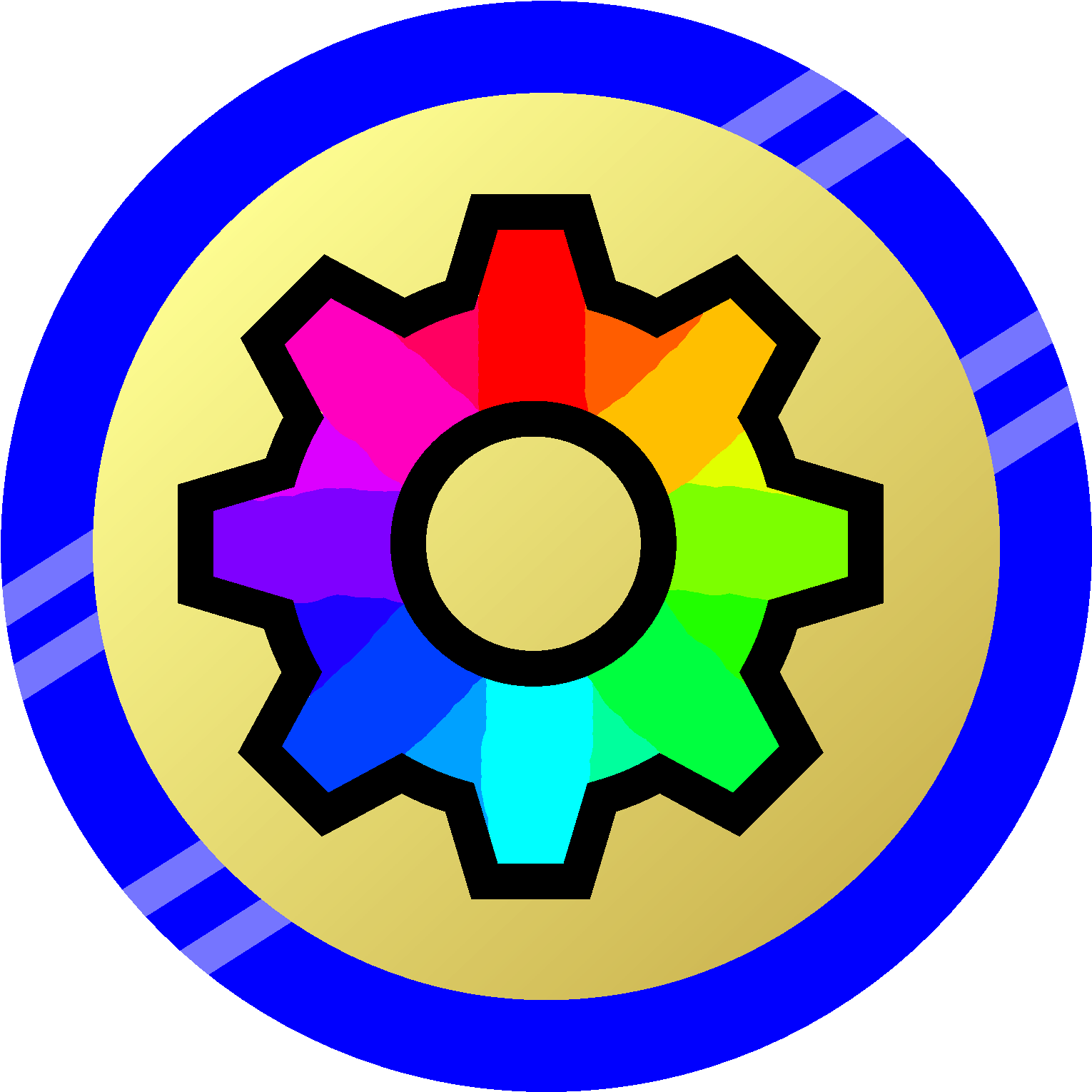 The Giga Gears - Settings Icon Png Thin (1600x1600), Png Download