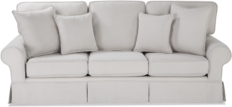 White Couch Png - Png Transparent White Sofa (846x534), Png Download