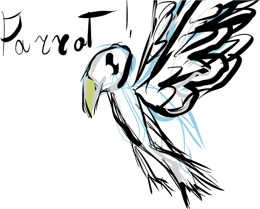 Parrot - Illustration (1024x768), Png Download