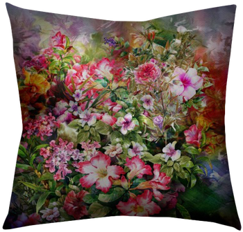 Abstract Colorful Flowers Watercolor Painting - Watercolor Painting (400x400), Png Download