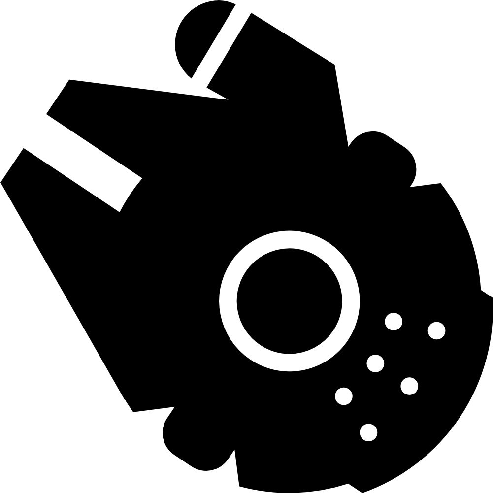 Downloads For Millennium Falcon - Star Wars Spaceship Icon (1024x1024), Png Download