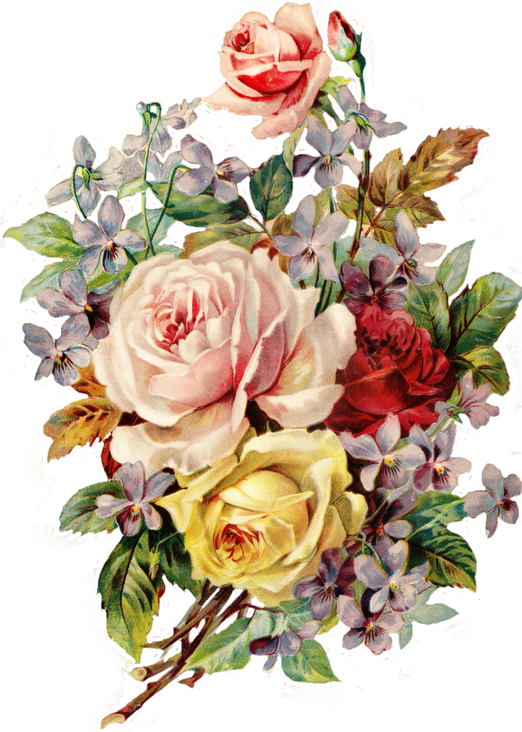 Download Vintage Flower Png - Vintage Flowers Png - Free ...