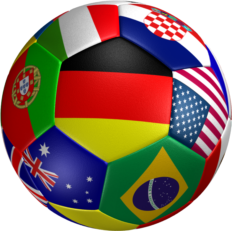 World Cup Soccer Ball Png Download - International Flags Soccer Ball (800x800), Png Download