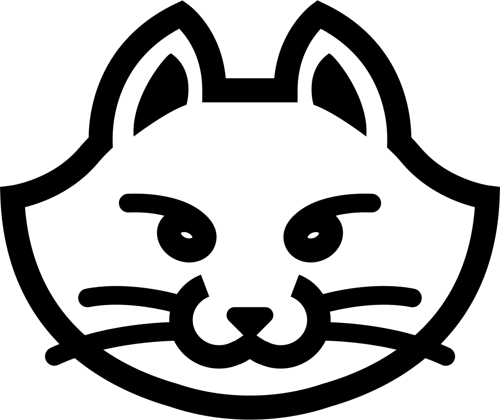 Cat Face - - Cat Face Icon Png (980x822), Png Download