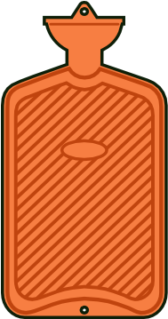 Hot Water Bottle Clip Art - Hot Water Bag Vector (600x358), Png Download
