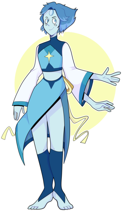The Design For A Fusion Of Lapis And Pearl Is Beautiful, - Cartoon (500x729), Png Download
