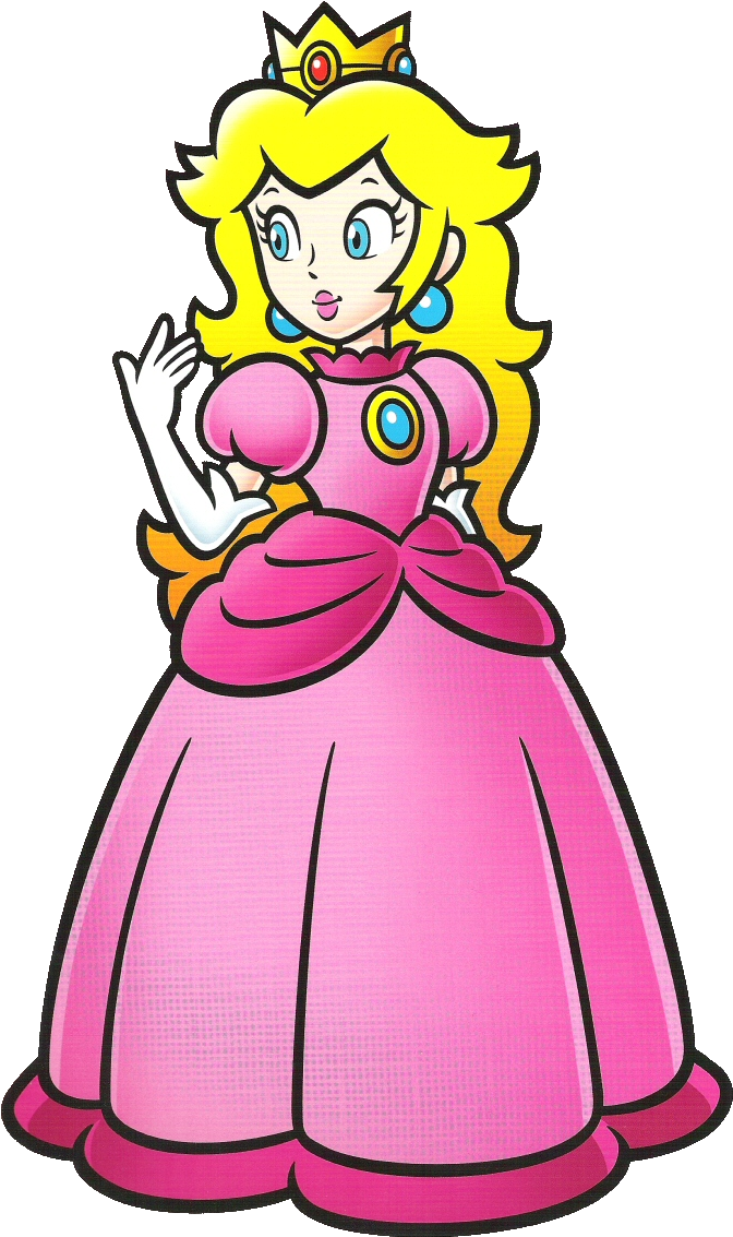 Princess Peach - Princess Peach Artwork (694x1148), Png Download