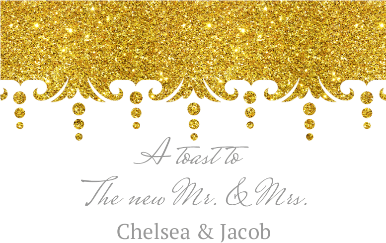 Gold Glitter Wine Label By Bottleyourbrand Png Freeuse - Golden Glitter Png Transparent (776x518), Png Download