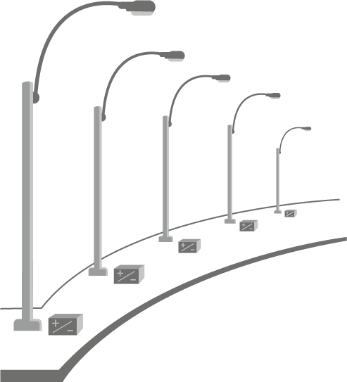 Solar Street Light Png Pic - Street Lights Hd Png (493x543), Png Download