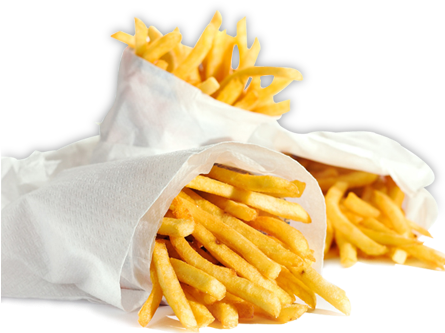 Download - French Fries Png Hd (444x357), Png Download