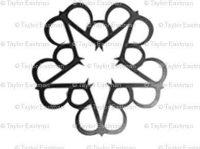 Bvb Pentagram - Black Veil Brides Moon (400x300), Png Download