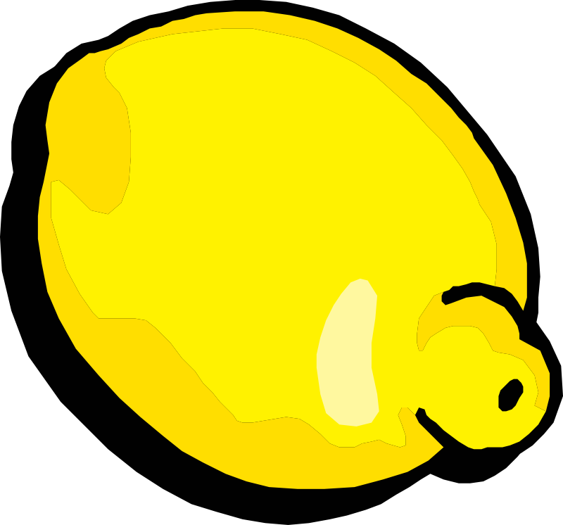 Free Vector Lemon Clip Art - Lemon Clip Art (600x560), Png Download
