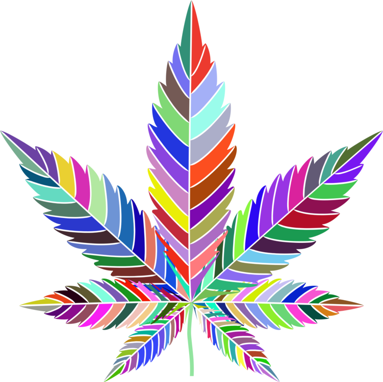 Cannabis Leaf Symmetry Abstract Art - Illustration (751x750), Png Download