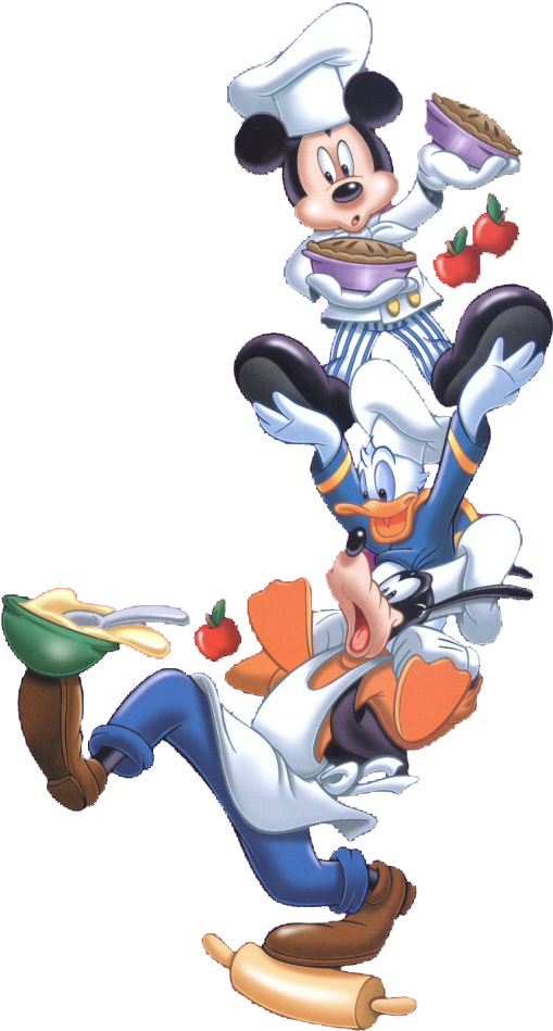 Beach Clipart Goofy - Chef Mickey Clip Art (564x981), Png Download