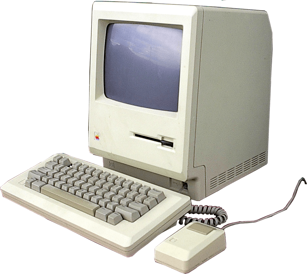 Vintage Transparent Png Stickpng - Apple Computer Old (1048x956), Png Download