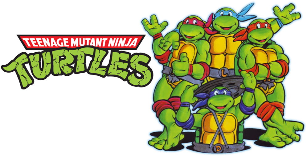 Teenage Mutant Ninja Turtles Black And White Clipart - Ninja Turtles Png (1000x562), Png Download