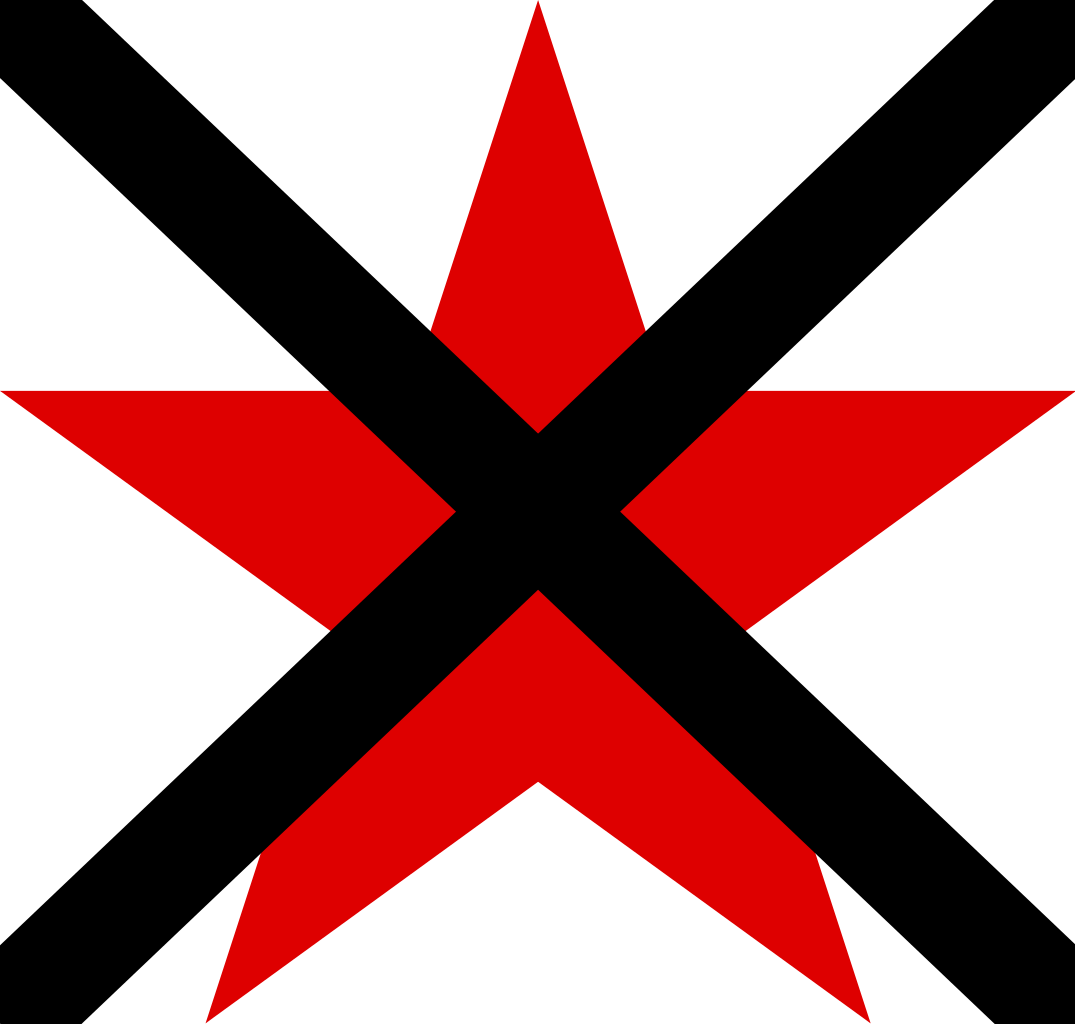 No Red Star - Anti Communist Red Star (1075x1024), Png Download