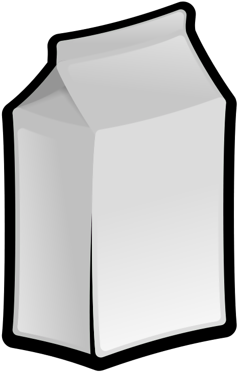 Milk Box - Clip Art (667x800), Png Download