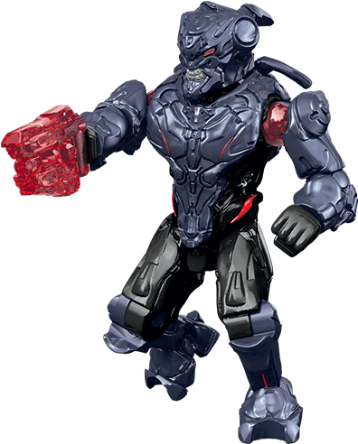 Halo Micro Action Figures Warrior Series Promethean - Halo: Micro Action Figure (400x500), Png Download