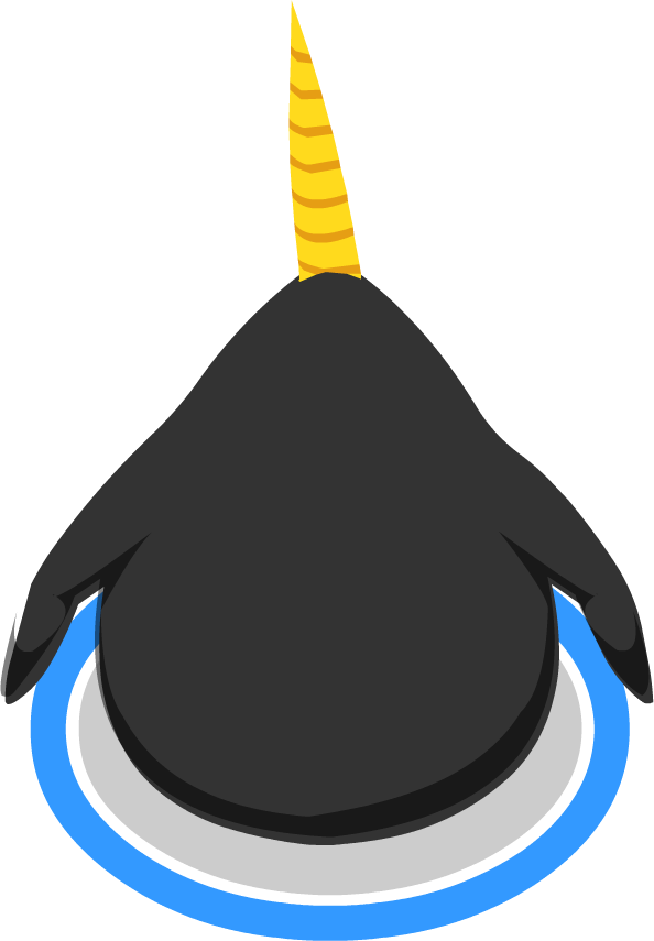 Golden Unicorn Horn Ig Back - Unicorn Horn (594x855), Png Download