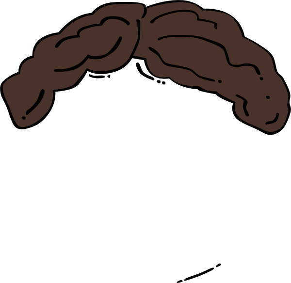 How To Set Use Brown Wig Svg Vector (600x584), Png Download