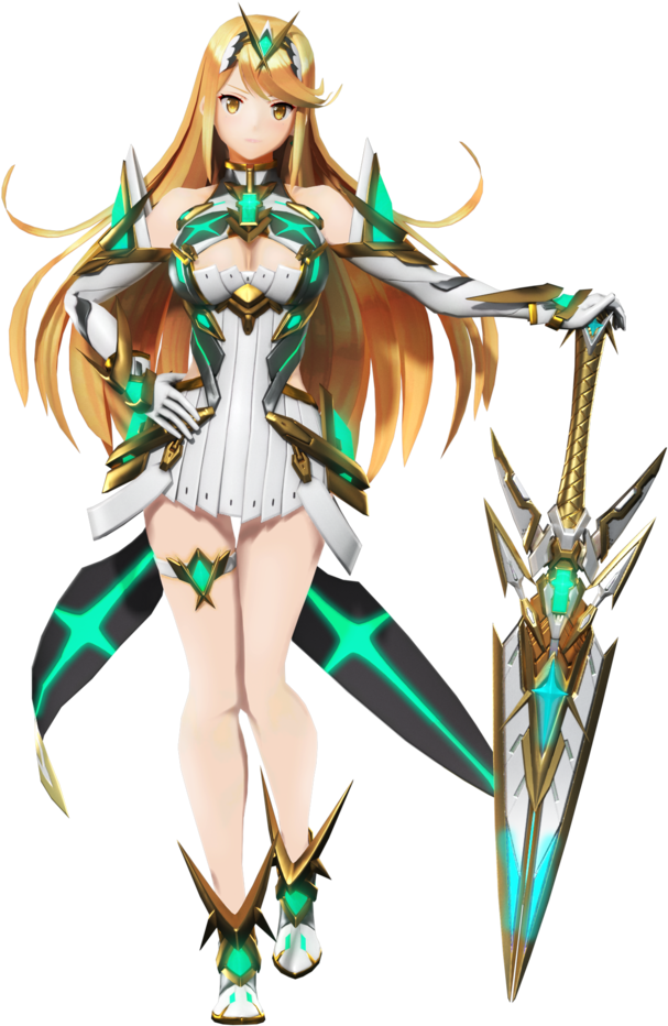 Xenoblade Chronicles 2 Only On Nintendo Switch - Xenoblade Chronicles 2 Mythra Png (1024x1024), Png Download