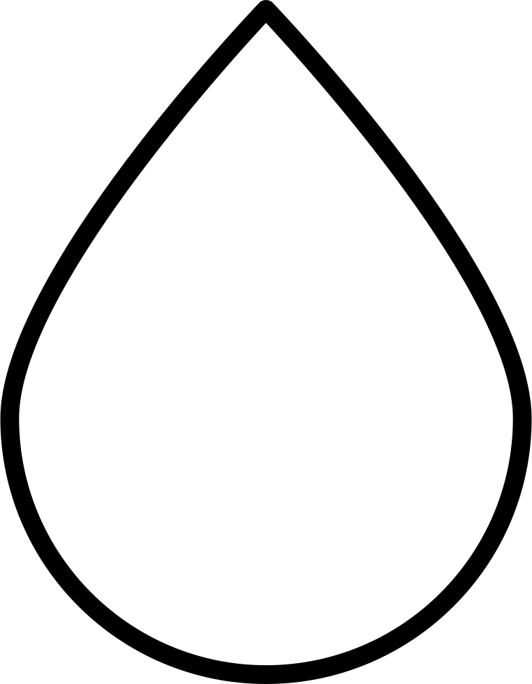 Png File Svg - Shape Of Water Drop (762x980), Png Download