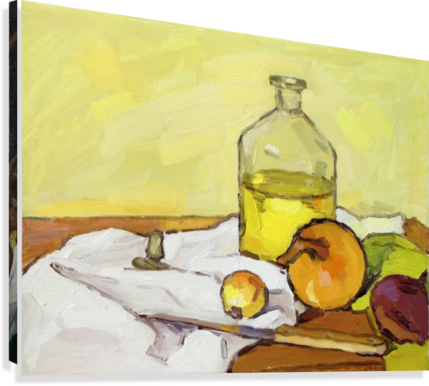 Still Life With Onion-2 Canvas Print - Onion (429x386), Png Download