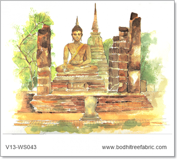 ภาพ สี น้ำ ไทย ๆ (600x800), Png Download