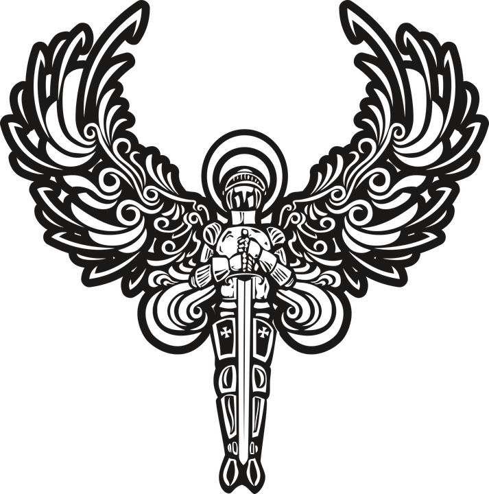Angel, Wings, Character, No Background, Halo, Male - Transparent Background Angel Clipart Png (713x720), Png Download