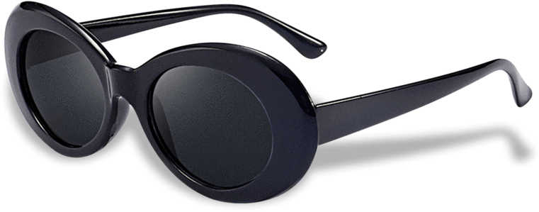 Clout - Kurt Cobain Clout Goggles Rapper Oval Shades Grunge (800x800), Png Download