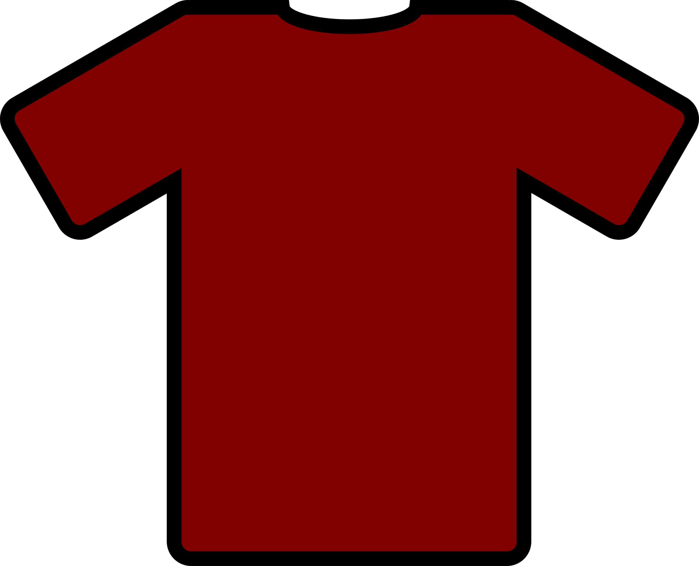 A Basic T-shirt Design That Could Be Used For Putting - Red Football Shirt Clipart (2400x1943), Png Download
