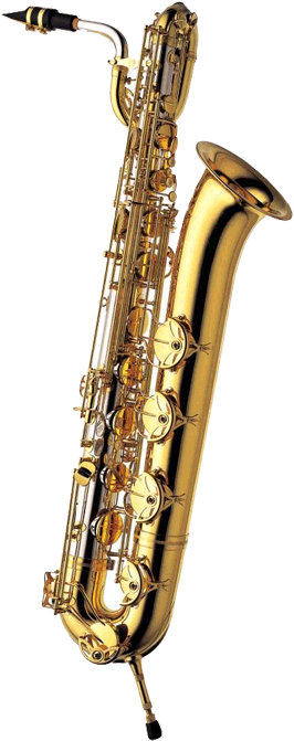 Yanagisawa Silver Baritone Saxophone B9930 - Rose Gold Baritone Saxophone (298x700), Png Download