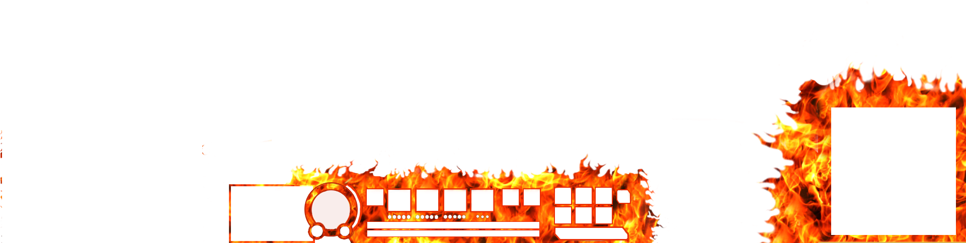 Fire Transparent Stream - Web Cam Border League (1920x1080), Png Download