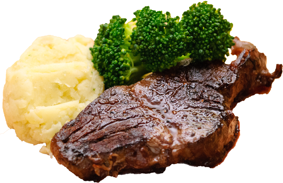 Steak-brocolli - Cook Steak (1000x654), Png Download
