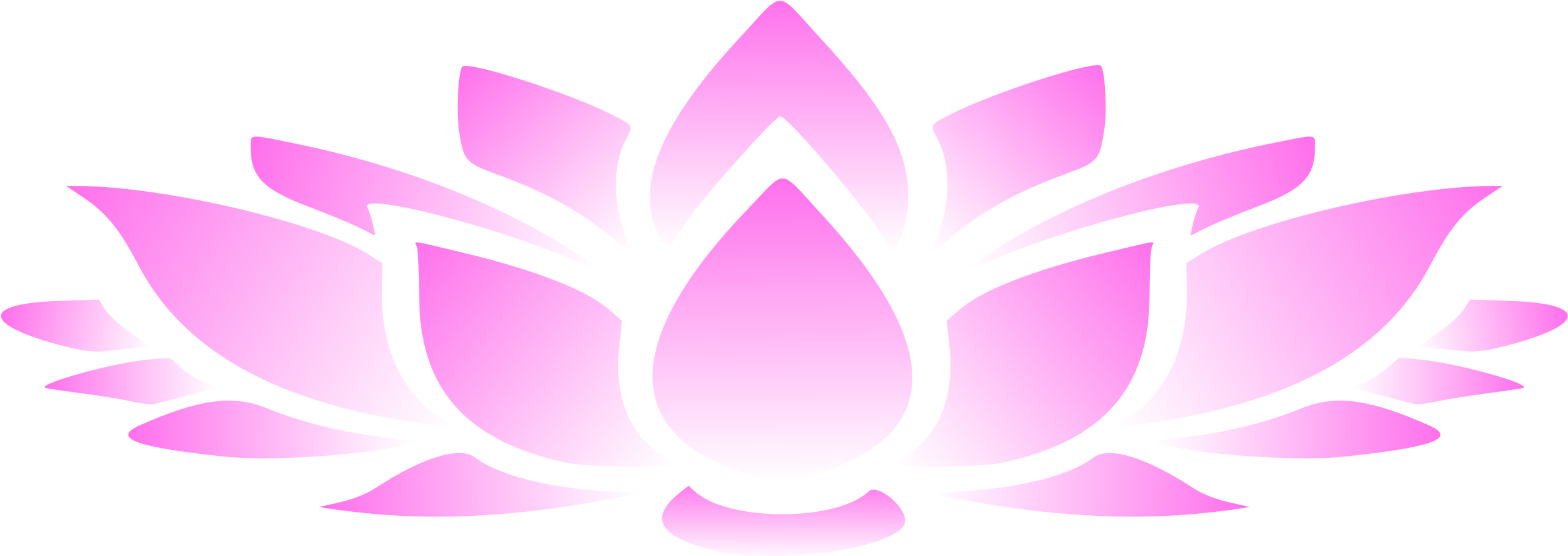 Sacred Lotus Egyptian Lotus Computer Icons Nymphaea - Lotus Flower Graphic Png (961x340), Png Download